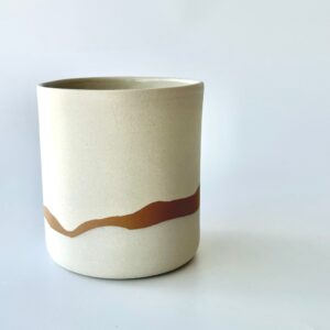 Seramik Mug Kahvernegi Dalga Desenli - Görsel 1